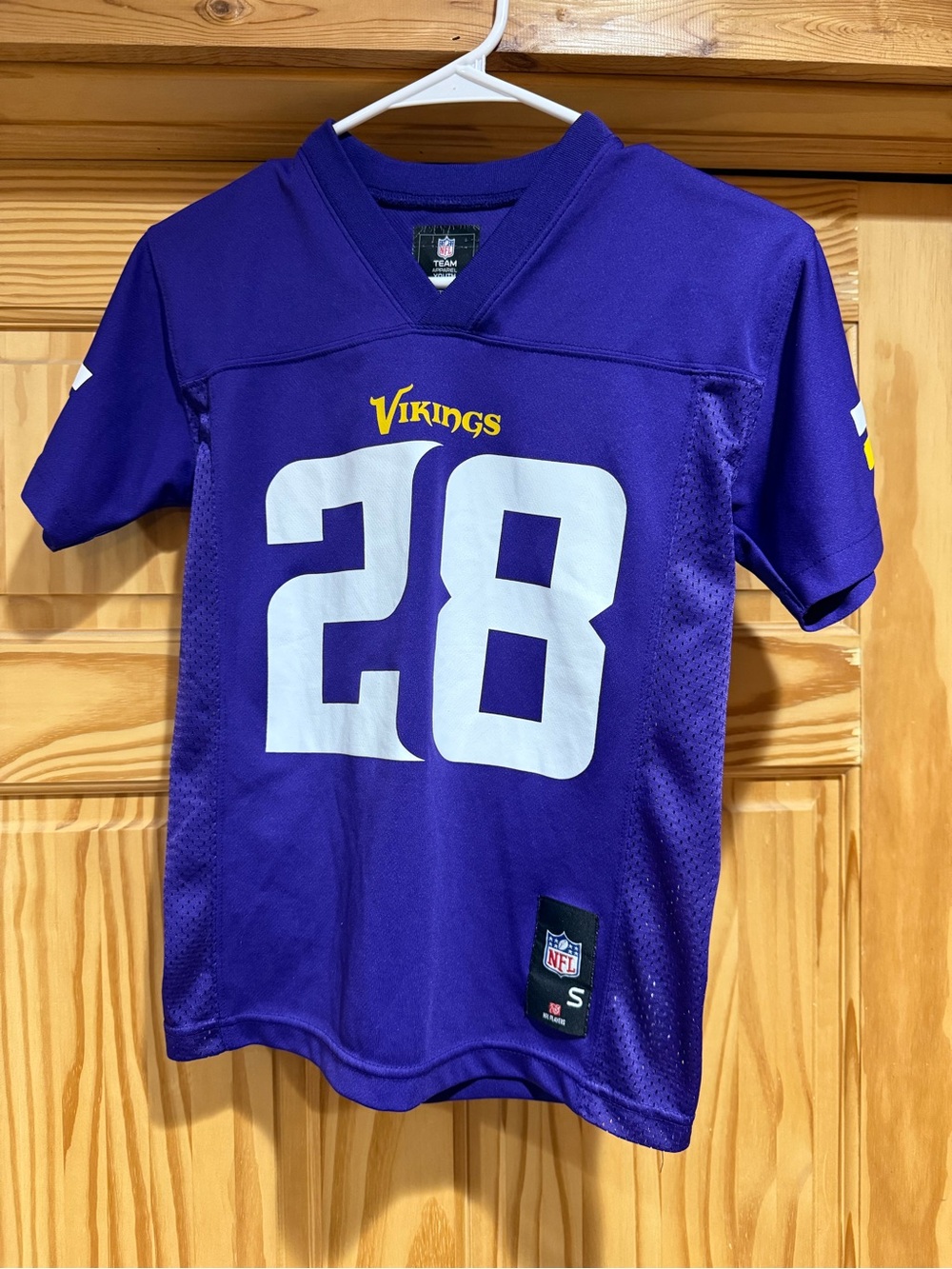 NFL Kids Vikings Purple & White #28 Football Jersey